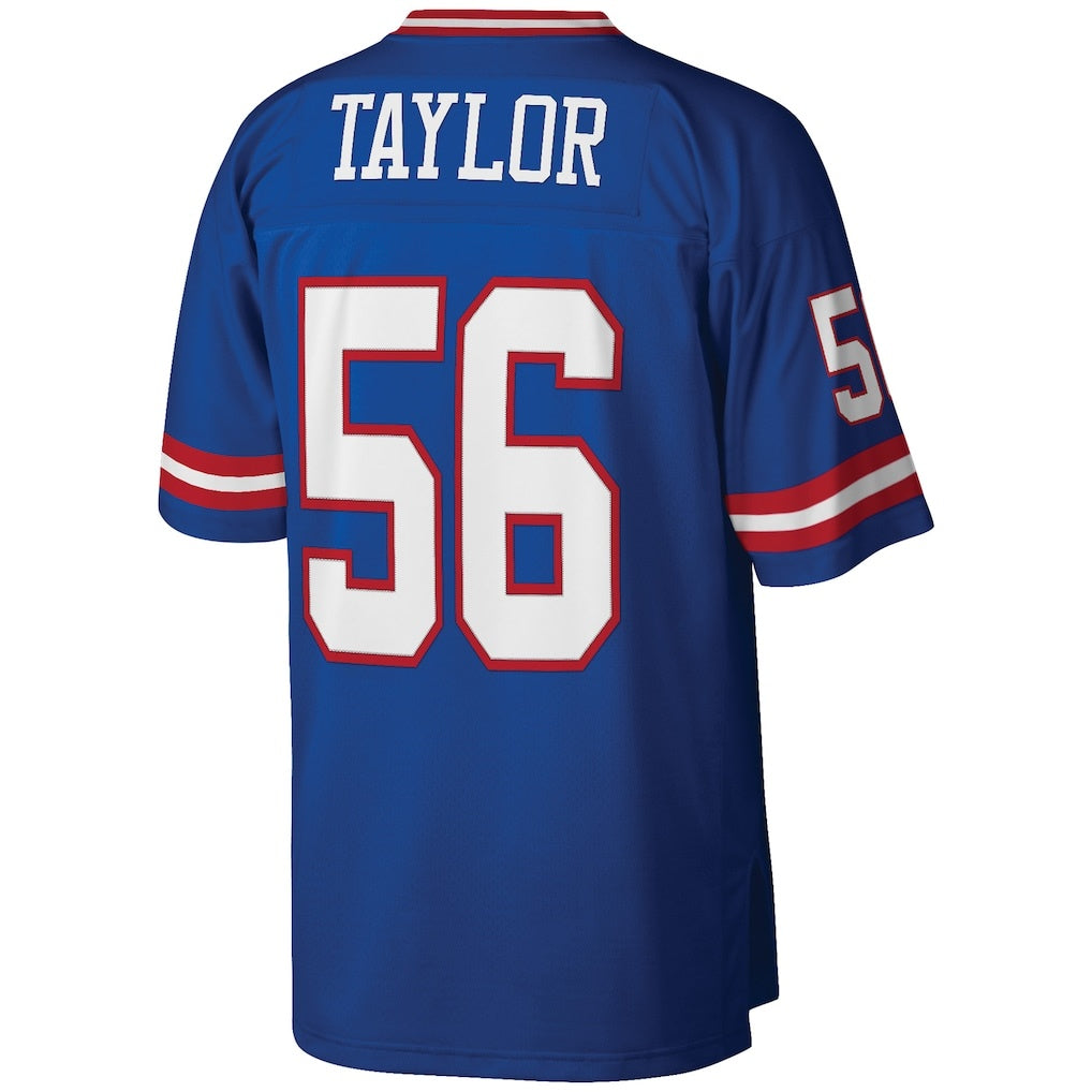 Johmsee NY.Giants #56 Lawrence Taylor Mitchell & Ness Royal Big & Tall Retired Player Replica Stitched Jerseys
