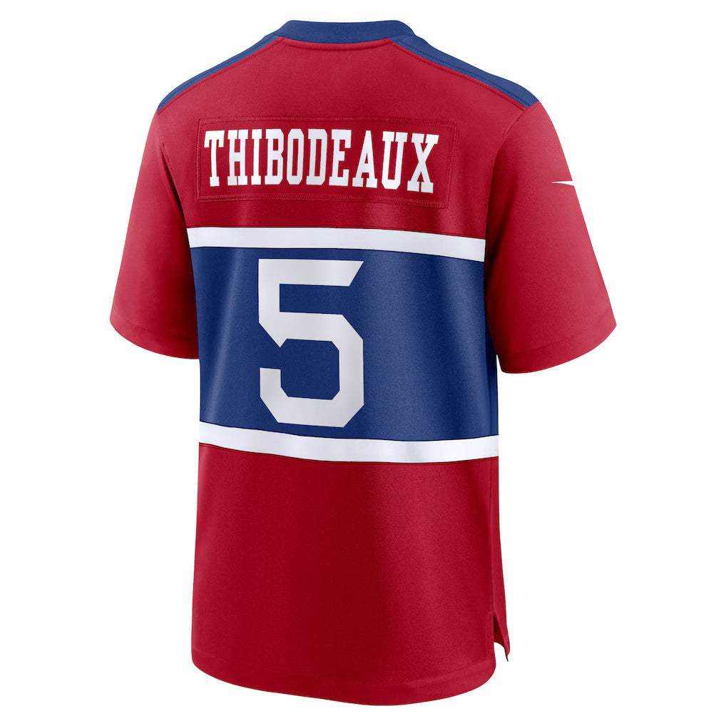 Johmsee NY.Giants #5 Kayvon Thibodeaux Century Red Alternate Player Game Stitched Jerseys