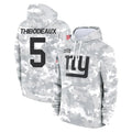Johmsee NY.Giants #5 Kayvon Thibodeaux Player Arctic Camo Salute to Service Pullover Hoodies Limited Game Stitched Jerseys