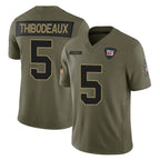 Johmsee NY.Giants #5 Kayvon Thibodeaux Player Olive 2025 Salute To Service Limited Stitched Jerseys