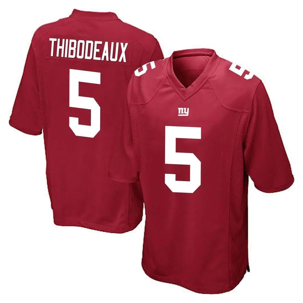 Johmsee NY.Giants #5 Kayvon Thibodeaux Player Red Home Game Stitched Jerseys