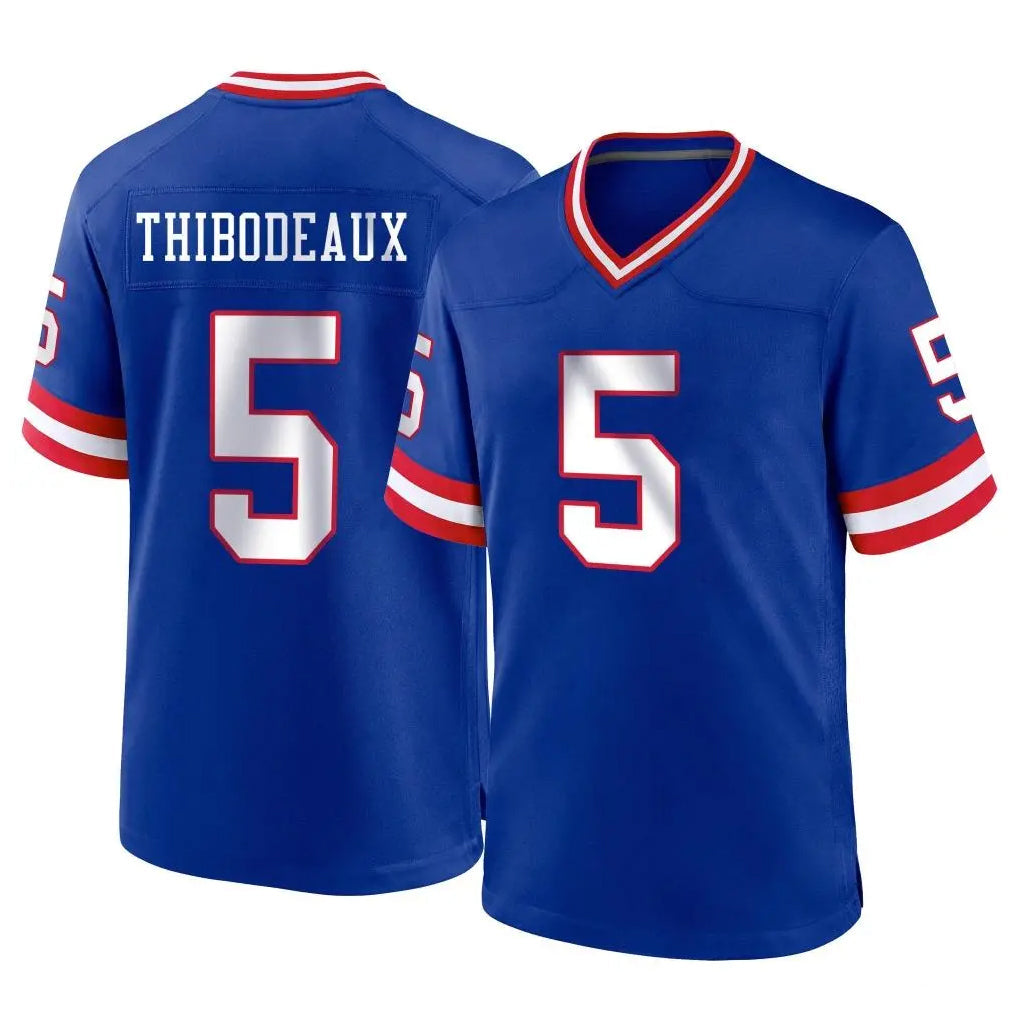 Johmsee NY.Giants #5 Kayvon Thibodeaux Player Royal Classic Home Game Stitched Jerseys