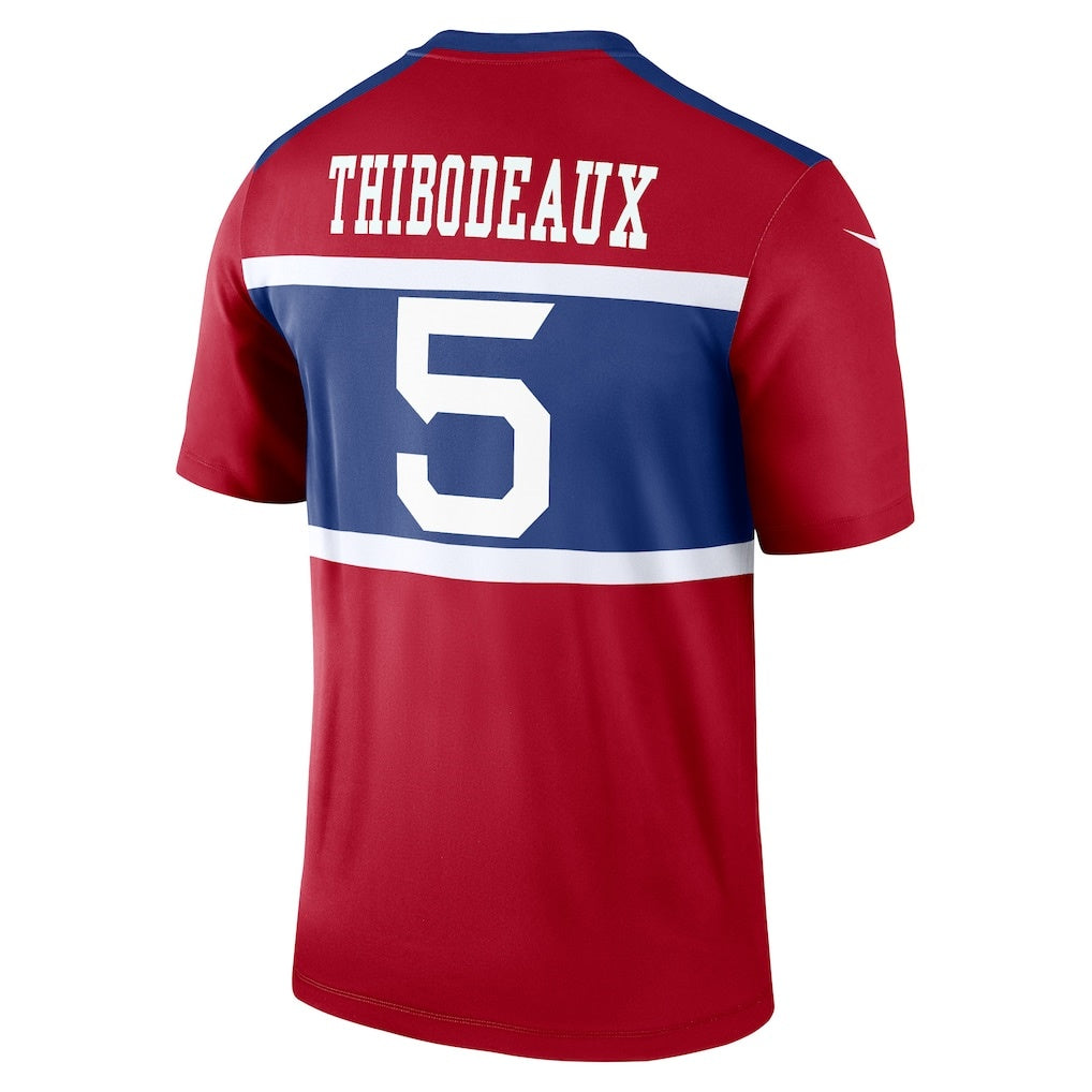 Johmsee NY.Giants #5 Kayvon Thibodeaux Red Legend Player Performance Top Stitched Jerseys