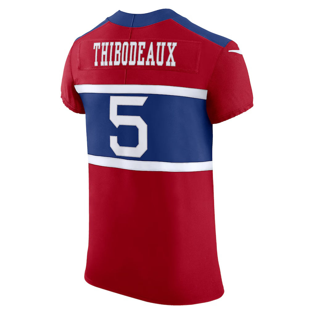 Johmsee NY.Giants #5 Kayvon Thibodeaux Red Vapor F.U.S.E. Elite Player Stitched Jerseys