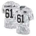 Johmsee NY.Giants #61 John Michael Schmitz Jr. Player Arctic Camo Salute To Service Limited Game Stitched Jerseys