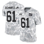 Johmsee NY.Giants #61 John Michael Schmitz Jr. Player Arctic Camo Salute To Service Limited Game Stitched Jerseys