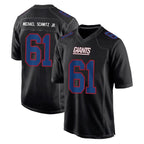 Johmsee NY.Giants #61 John Michael Schmitz Jr. Player Carbon Fashion Limited Home Game Stitched Jerseys