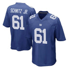 Johmsee NY.Giants #61 John Michael Schmitz Jr. Player Royal Home Game Stitched Jerseys