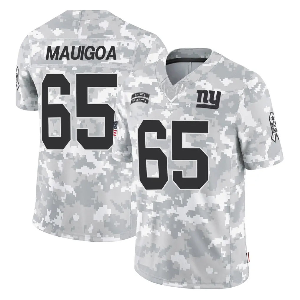 Johmsee NY.Giants #65 Francis Mauigoa Player Arctic Camo Salute To Service Limited Game Stitched Jerseys
