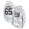 Johmsee NY.Giants #65 Francis Mauigoa Player Arctic Camo Salute to Service Pullover Hoodies Limited Game Stitched Jerseys
