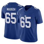 Johmsee NY.Giants #65 Francis Mauigoa Player Royal Limited Vapor F.U.S.E. Home Game Stitched Jerseys