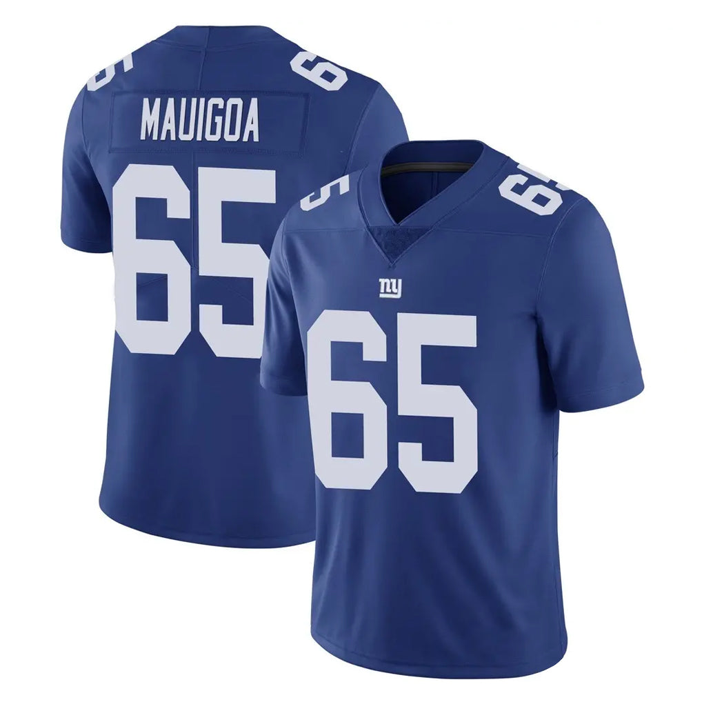 Johmsee NY.Giants #65 Francis Mauigoa Player Royal Limited Vapor Untouchable Home Game Stitched Jerseys