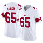 Johmsee NY.Giants #65 Francis Mauigoa Player White Limited Vapor F.U.S.E. Home Game Stitched Jerseys