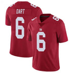Johmsee NY.Giants #6 Jaxson Dart Player Red Alternate Vapor Limited Stitched Jerseys
