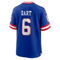 Johmsee NY.Giants #6 Jaxson Dart Player Royal Alternate Classic Game Stitched Jerseys