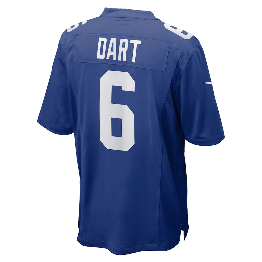 Johmsee NY.Giants #6 Jaxson Dart Player Royal Home Game Stitched Jerseys