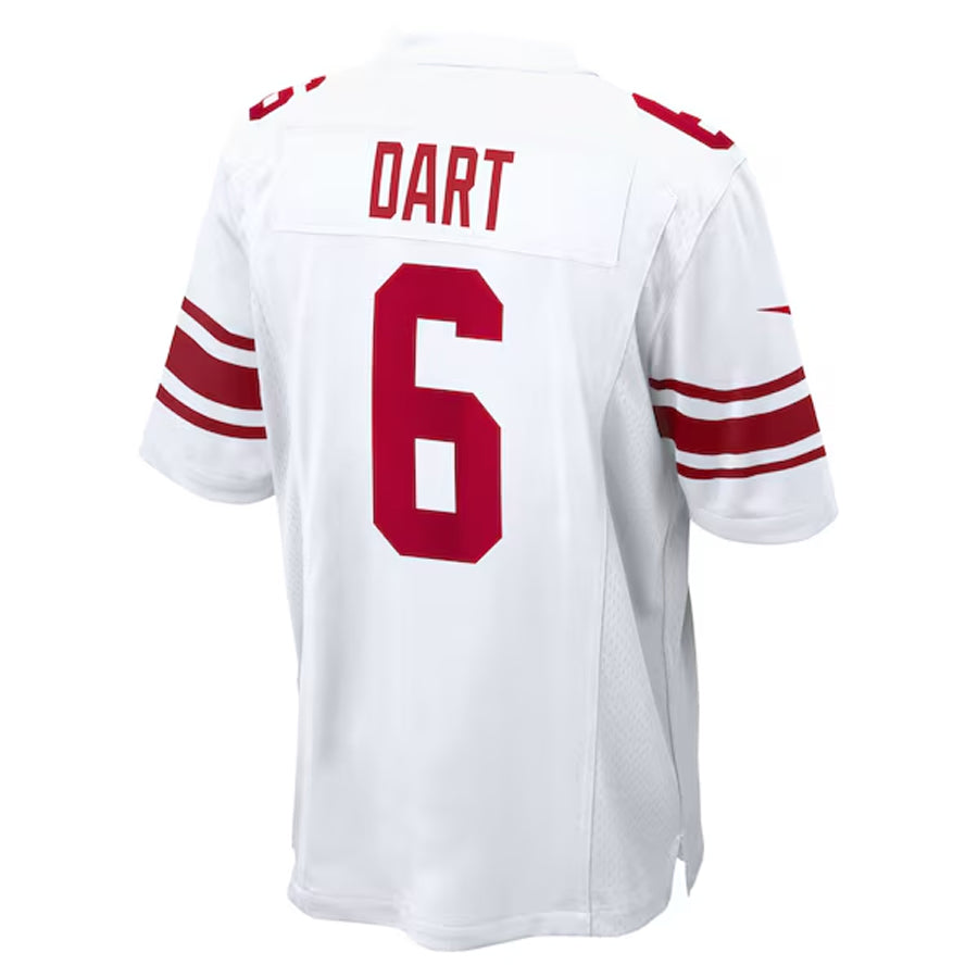 Johmsee NY.Giants #6 Jaxson Dart Player White Home Game Stitched Jerseys