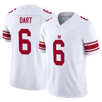 Johmsee NY.Giants #6 Jaxson Dart Player White Vapor F.U.S.E. Limited Stitched Jerseys