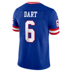 Johmsee NY.Giants #6 Jaxson Dart Royal Legacy Vapor Untouchable Stitched Limited Jerseys