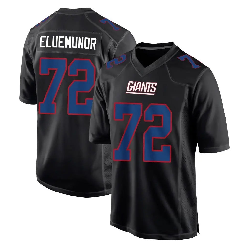 Johmsee NY.Giants #72 Jermaine Eluemunor Player Carbon Fashion Limited Home Game Stitched Jerseys
