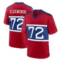 Johmsee NY.Giants #72 Jermaine Eluemunor Player Red Century Home Game Stitched Jerseys