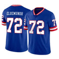 Johmsee NY.Giants #72 Jermaine Eluemunor Player Royal Classic Vapor Home Game Stitched Jerseys