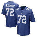 Johmsee NY.Giants #72 Jermaine Eluemunor Player Royal Home Game Stitched Jerseys