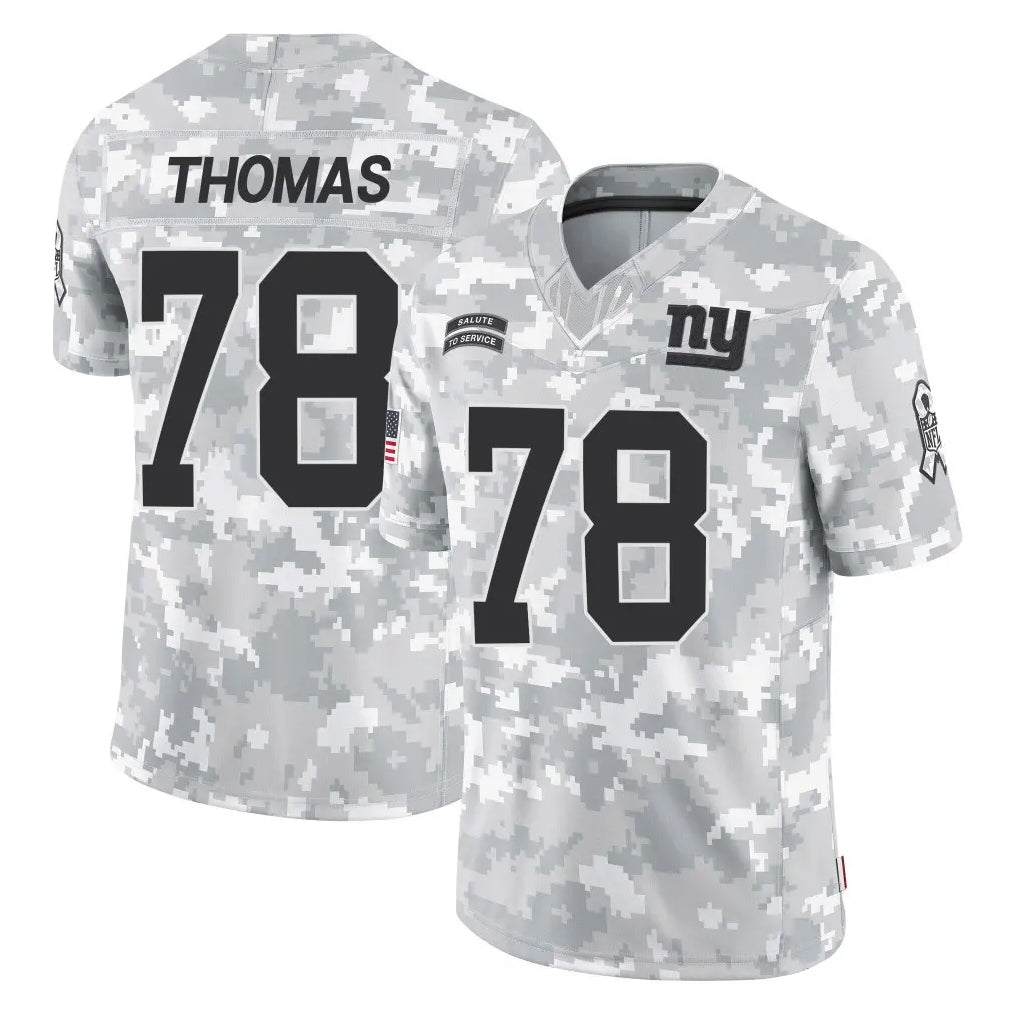 Johmsee NY.Giants #78 Andrew Thomas Player Arctic Camo Salute To Service Limited Game Stitched Jerseys