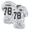 Johmsee NY.Giants #78 Andrew Thomas Player Arctic Camo Salute To Service Limited Game Stitched Jerseys