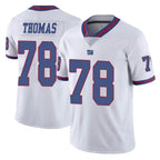 Johmsee NY.Giants #78 Andrew Thomas Player White Color Rush Home Game Stitched Jerseys
