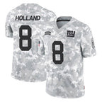 Johmsee NY.Giants #8 Jevon Holland Player Arctic Camo Salute To Service Limited Game Stitched Jerseys