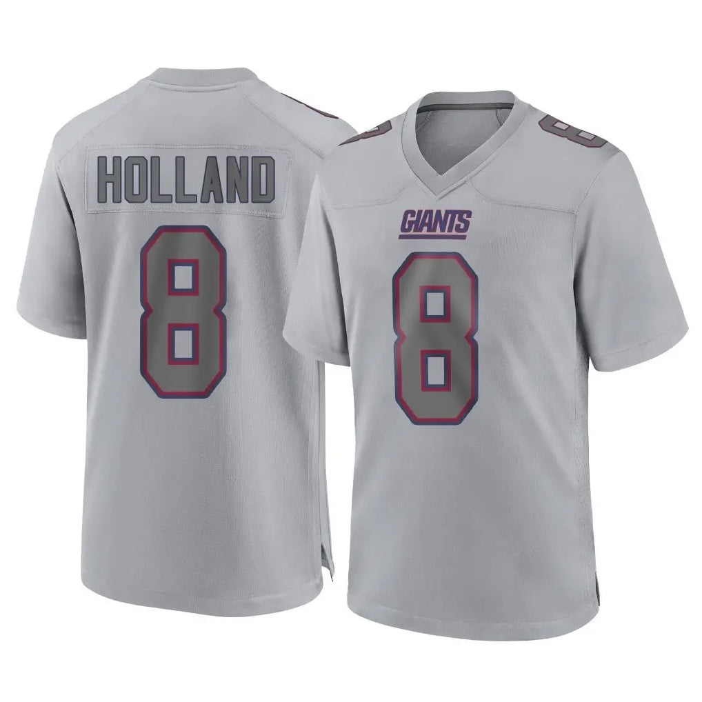 Johmsee NY.Giants #8 Jevon Holland Player Gray Atmosphere Fashion Limited Game Stitched Jerseys