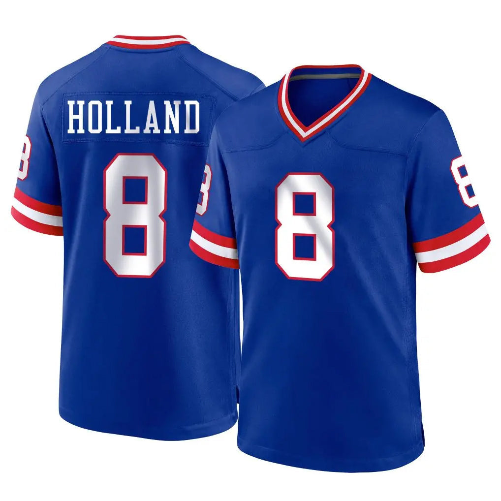 Johmsee NY.Giants #8 Jevon Holland Player Royal Classic Home Game Stitched Jerseys