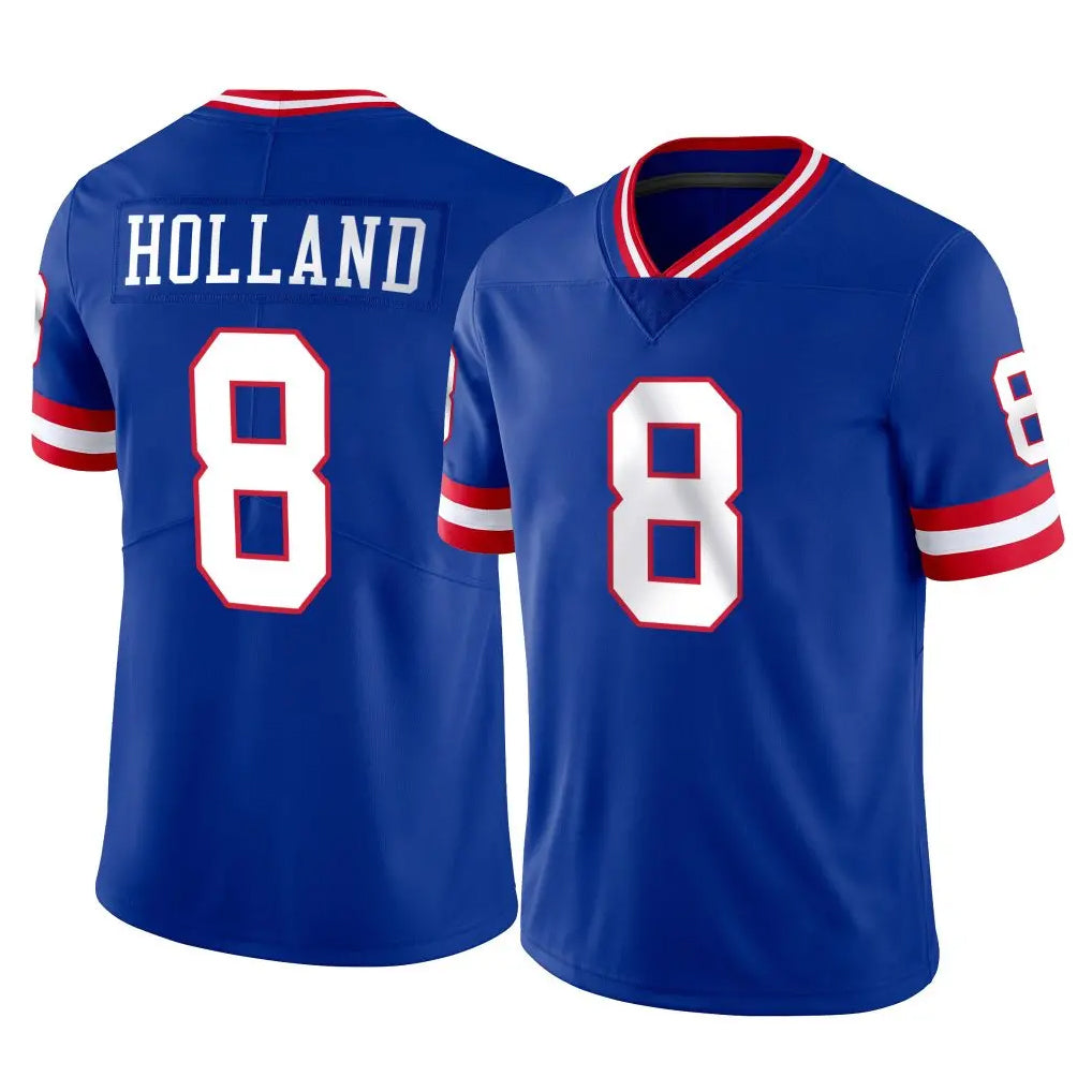 Johmsee NY.Giants #8 Jevon Holland Player Royal Classic Vapor Home Game Stitched Jerseys