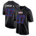 Johmsee NY.Giants #97 Dexter Lawrence II Player Black Carbon Fashion Stitched Jerseys