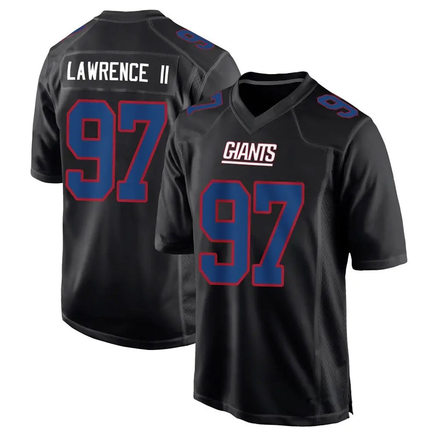 Johmsee NY.Giants #97 Dexter Lawrence II Player Black Carbon Fashion Stitched Jerseys