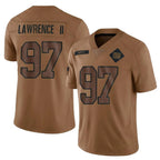 Johmsee NY.Giants #97 Dexter Lawrence II Player Brown Salute To Service Limited Stitched Jerseys