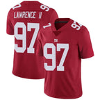 Johmsee NY.Giants #97 Dexter Lawrence II Player Vapor Red Limited Stitched Jerseys