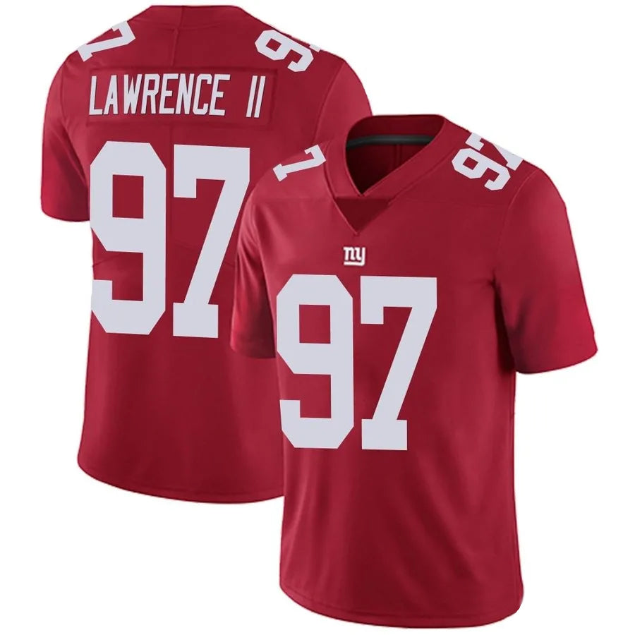 Johmsee NY.Giants #97 Dexter Lawrence II Player Vapor Red Limited Stitched Jerseys