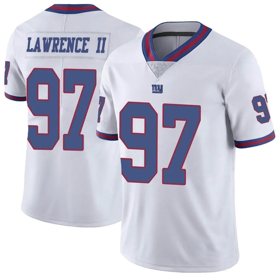 Johmsee NY.Giants #97 Dexter Lawrence II Player Vapor White Limited Stitched Jerseys