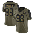 Johmsee NY.Giants #98 DJ Reader Player Olive Salute To Service Limited Game Stitched Jerseys