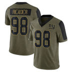 Johmsee NY.Giants #98 DJ Reader Player Olive Salute To Service Limited Game Stitched Jerseys