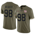 Johmsee NY.Giants #98 DJ Reader Player Olive Salute To Service Limited Stitched Jerseys