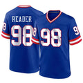 Johmsee NY.Giants #98 DJ Reader Player Royal Classic Home Game Stitched Jerseys