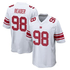 Johmsee NY.Giants #98 DJ Reader Player White Home Game Stitched Jerseys