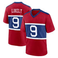 Johmsee NY.Giants #9 Lsaiah Likely Player Red Century Home Game Stitched Jerseys