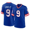 Johmsee NY.Giants #9 Lsaiah Likely Player Royal Classic Home Game Stitched Jerseys
