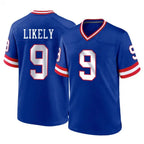 Johmsee NY.Giants #9 Lsaiah Likely Player Royal Classic Home Game Stitched Jerseys