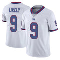 Johmsee NY.Giants #9 Lsaiah Likely Player White Color Rush Home Game Stitched Jerseys