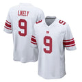 Johmsee NY.Giants #9 Lsaiah Likely Player White Home Game Stitched Jerseys